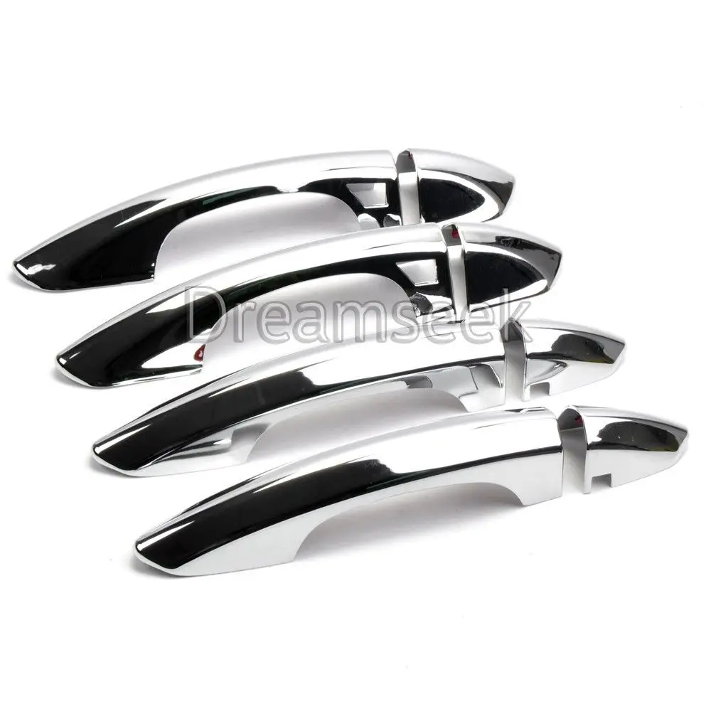 

Door Handle Cover For Ford Edge 2015 2016 2017 With Smart Key Hole ABS Chrome Molding Trim Bezel Exterior Decoration