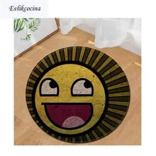 Круглый Нескользящий Впитывающий Коврик для ванны, коврик для гостиной, спальни, ковровое покрытие для пола, Infantil