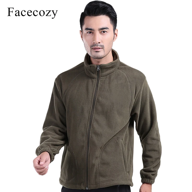Facecozy الرجال النساء في الهواء الطلق سترات صوفية الرياضية التخييم الدافئة الراحة النساء الشتاء سترة زوجين معطف للتخييم التنزه التزلج