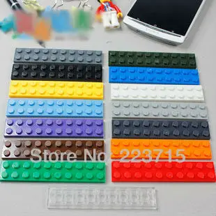 

Free Shipping!3832 50pcs*Plate 2x10* DIY enlighten block bricks,Compatible With Assembles Particles