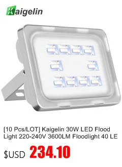Kaigelin 50 Вт Светодиодный прожектор 220-240 V 6000LM 64 светодиодный IP65 Водонепроницаемый прожектор Светодиодный прожектор для наружного применения настенная лампа Сад Освещение