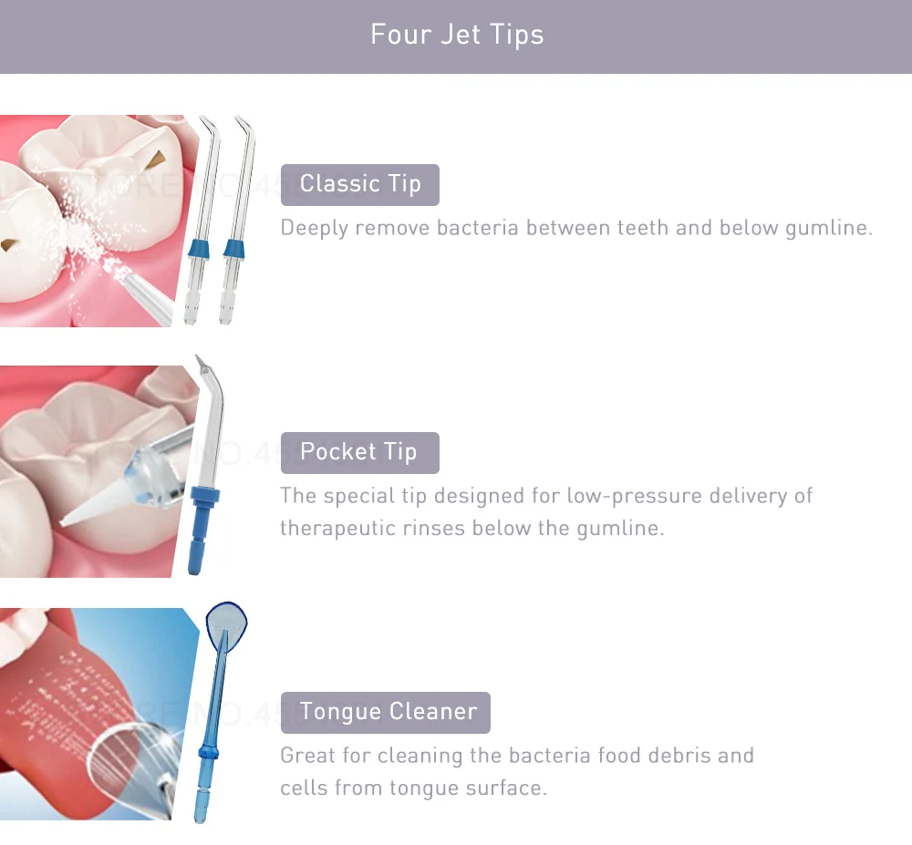 Водный Пульс V400, 4 насадки, ирригатор для полости рта, зубная нить, портативный беспроводной ирригатор для полости рта, ирригатор для полости рта