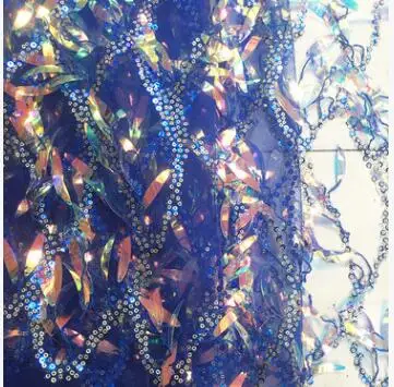 Новая фантазия бахрома блесток ткань вышивка кружево ткань для платья Базен Riche Getzner Tissu Telas Tissus Stoffen материал - Цвет: Черный