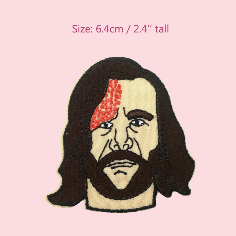 

sandor clegane the hound game of thrones souvenir Embroidered iron on patches t shirt figure sticker costume