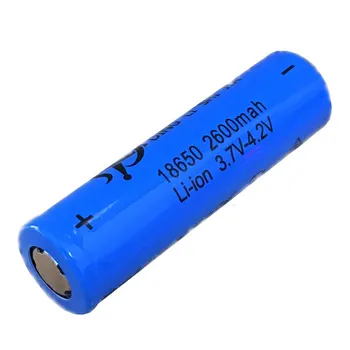 

DING LI SHI JIA PT 2pcs 18650 2600mAh Battery Rechargeable Battery 3.7V 18650 Battery Li-ion Battery For LED Flashlight Torch Ba
