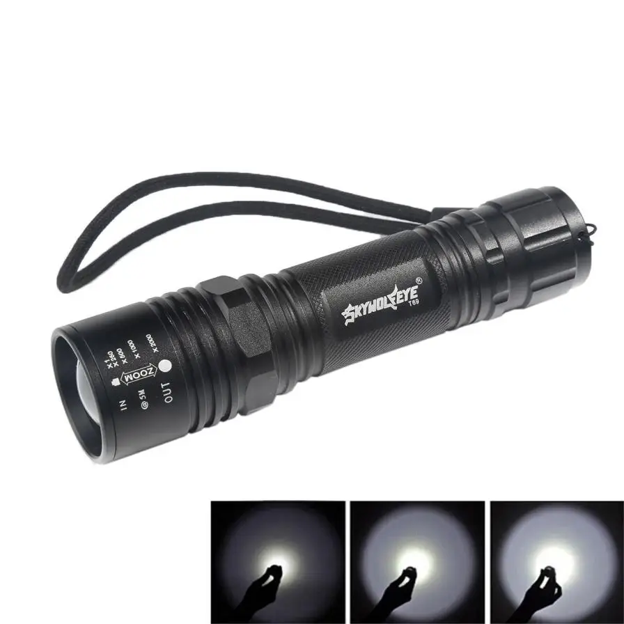 Открытый 4000лм Zoomable XM-L T6 светодиодный фонарь высокой мощности 18650 фонарь 5 режимов велосипедная фара для велосипеда ночная рыбалка PJ4