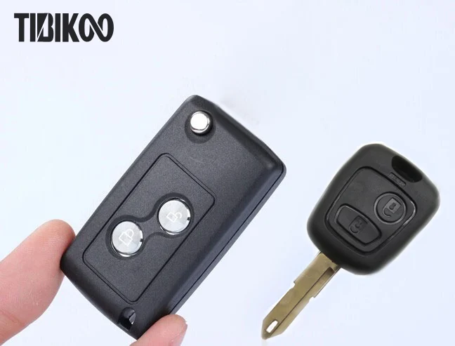 Citroen C2 Modified key shell (7)-2