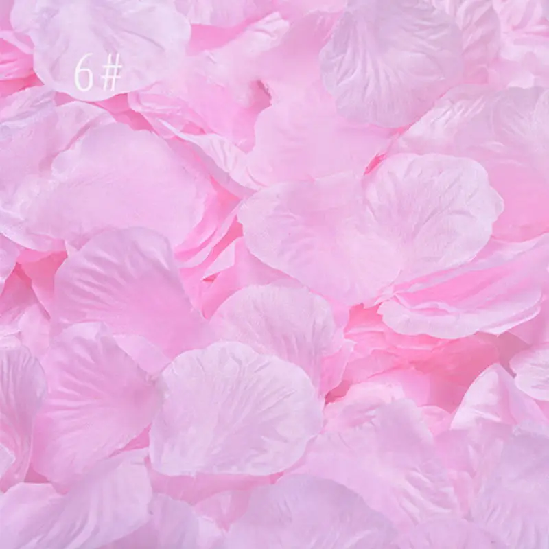 Лепестки роз, 1000 шт./лот, свадебные украшения, цветы, искусственные Свадебные розовые цветы, Красочные вечерние аксессуары для комнаты, для свадьбы, RS01 - Цвет: light pink