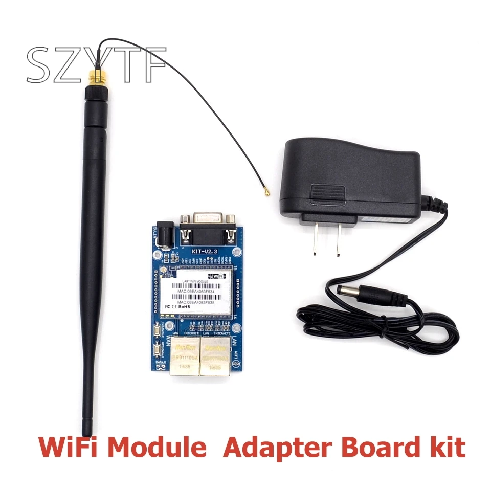 HLK RM04 Uart серийный порт для Ethernet wi fi беспроводной модуль с адаптером комплект