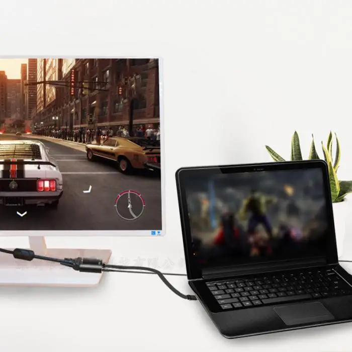 USB C к HDMI адаптер 4K type-C к HDMI/VGA/аудио/USB 3,0 порт+ USB C порт конвертер GDeals