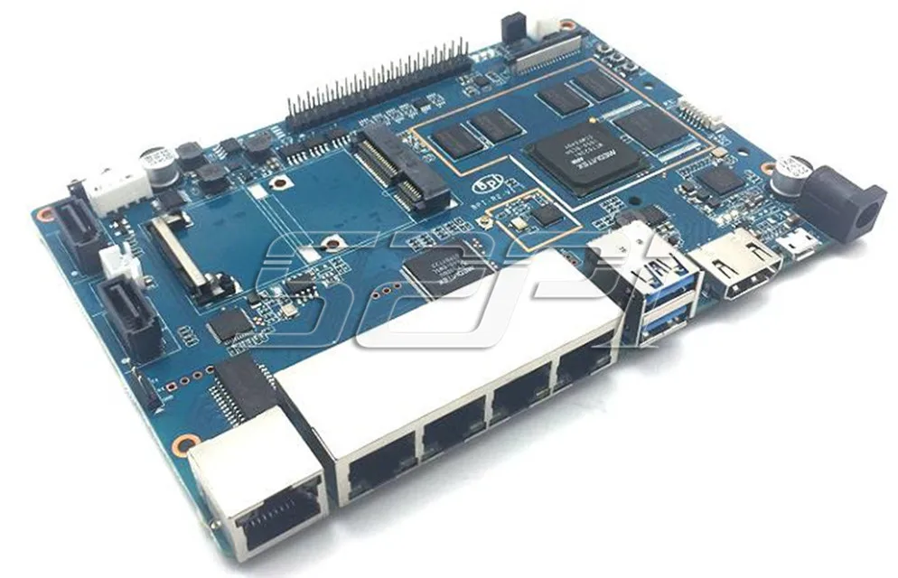 52Pi новый прозрачный акриловый Футляр коробка для Banana Pi R2 BPI-R2 Quad-код ARM Cortex-A7 SATA Интерфейс макетная плата