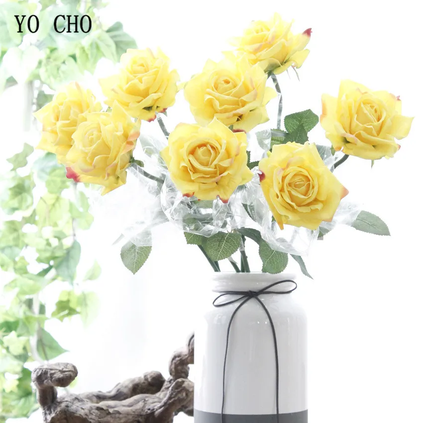 rose artificial flower white peony real touch (49)