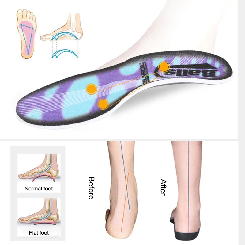 

1 Pair Orthopedic Arch Support Insole Flat Foot Correction Shoe Insoles Cushion Inserts New