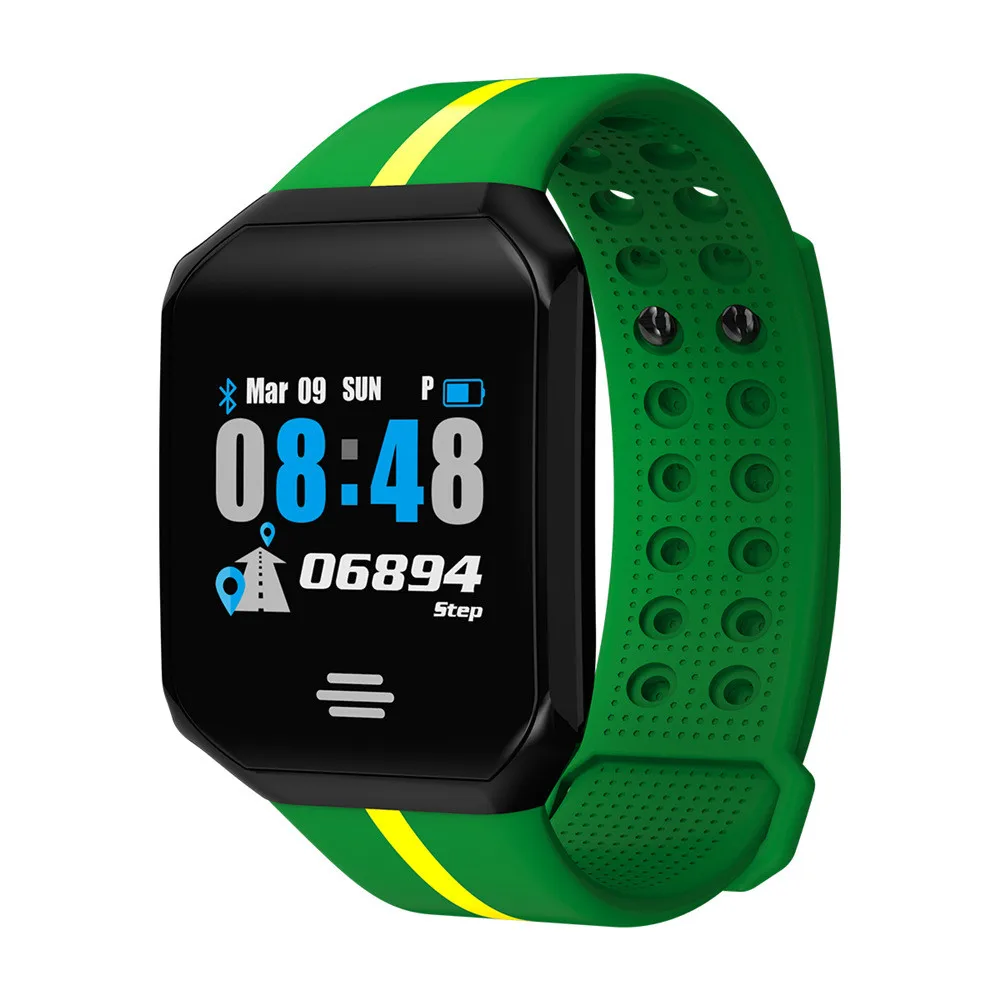 

Smart Color Screen Blood Pressure Exercise Heart Rate Pedometer Smart Electronic wrist Watch luxury replica Men's Watch