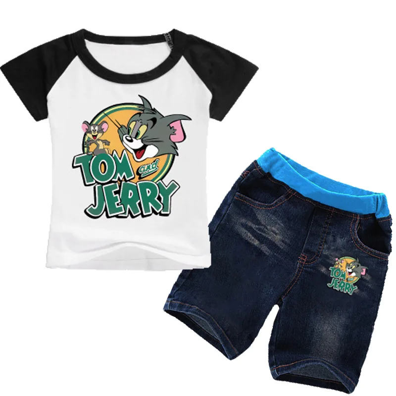 2 8Years Tiny Cottons 2019 Tom Jerry Boys Summer Clothes Set Girl