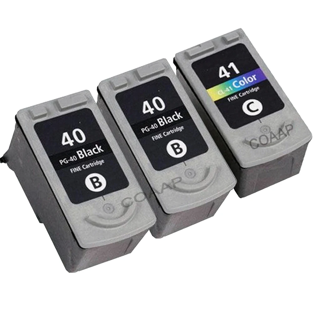 3pack Pg-40 Cl-41 Pg40 Cl41 Ink Cartridge For Canon Pixma Mp150 Mp170 Mp180  Mp210 Mp450 Ip1600 Ip1800 Ip6220d Ip2200 Printer - Ink Cartridges -  AliExpress