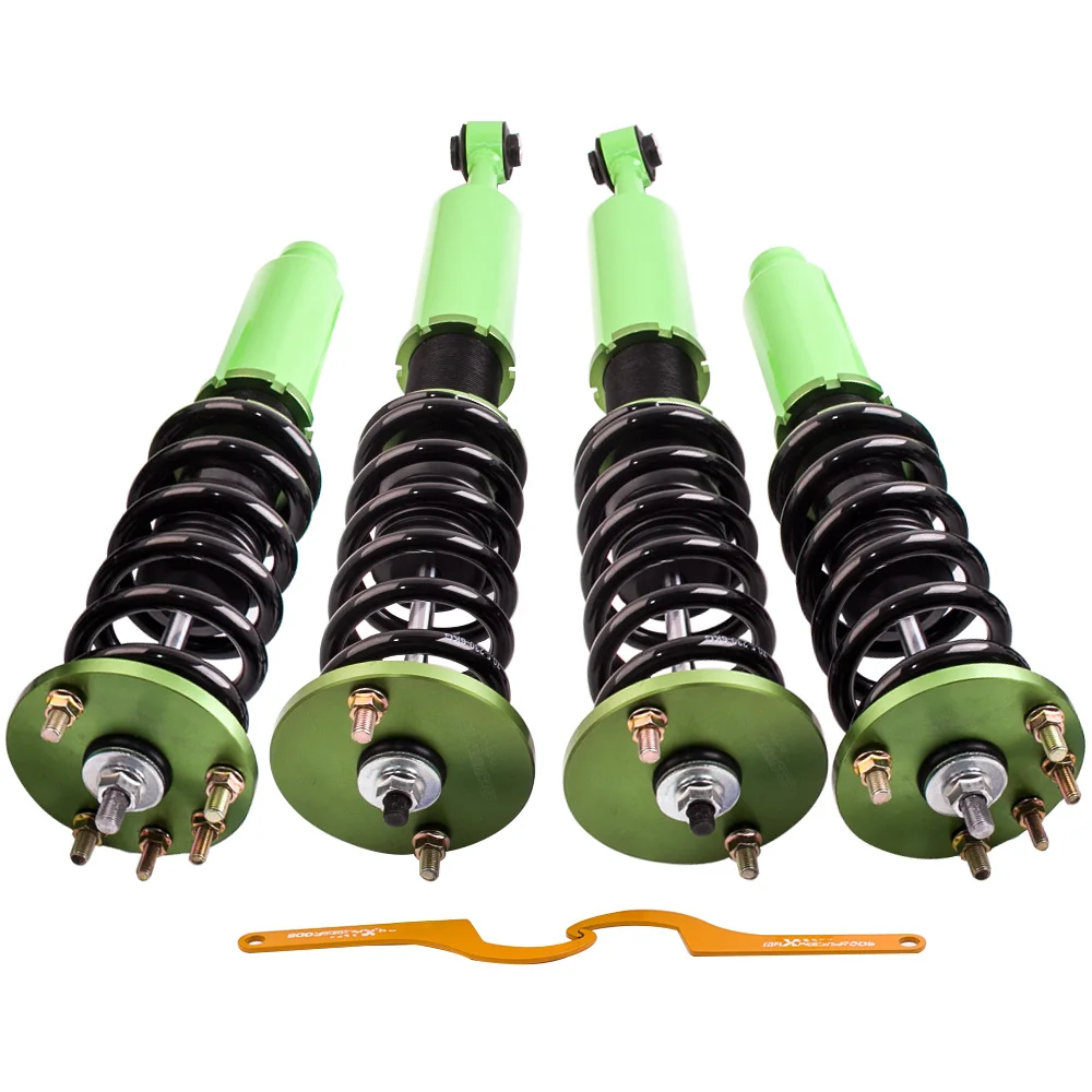 

For Honda Accord Coilover Suspension lowering Kits Adjustable Height Struts Green 2004 2005 2006 2007 2008 absorber coilovers
