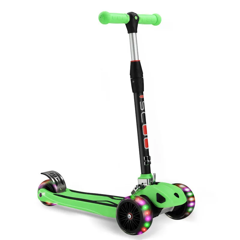 

Children Foldable Kick Scooter 3Wheels LED Flash Light Outdoor Kids Scooter Gift