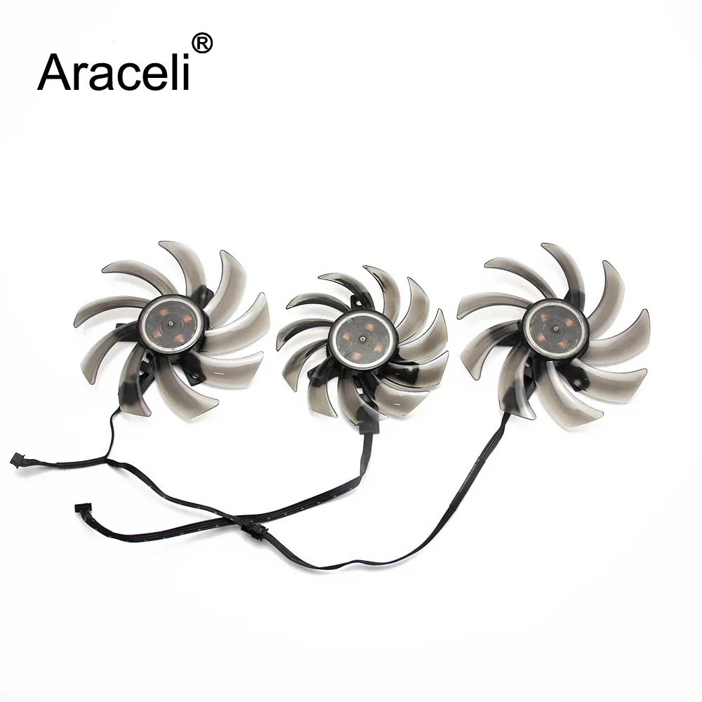 

3PCS/lot GA91S2U GA81S2U GeForce RTX 2080 2070 Phoenix "GS" Cooler Fan for Gainward GeForce RTX 2080 Graphic Card Cooling Fan