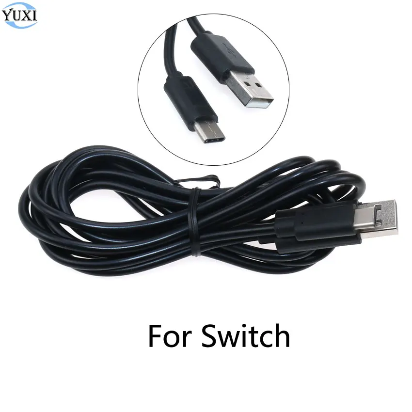 

YuXi 1m 2m Type-C USB Reversible Charging Data Cable Line For Nintend Switch NS Fast Charging Type-C USB Charger Cable