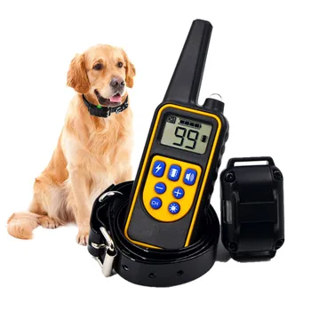 

800m Electric Dog Training Collar Pet Remote Control Waterproof Rechargeable with LCD Display For All Size Dog Bark-stop Collars