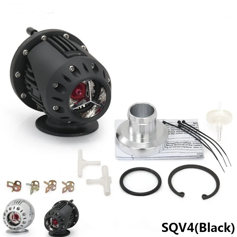 Черный УНИВЕРСАЛЬНЫЙ предохранительный клапан BOV SQV 4 IV SSQV 4 IV последняя модель серебристый/черный TK-SQV4 - Цвет: Черный