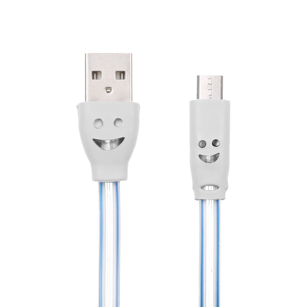 Зарядный кабель Micro USB со светодиодной подсветкой кабеля для передачи данных