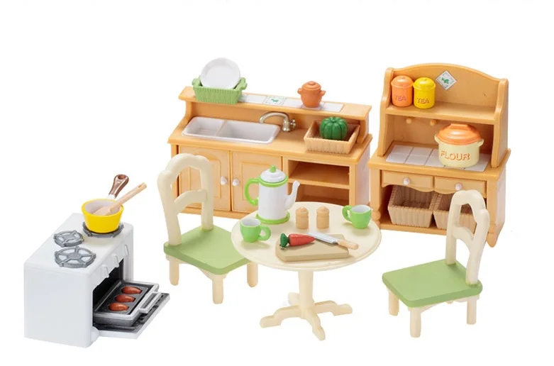 Free shipping by trackable shipping of country kitchen set pretend Toys Child gift