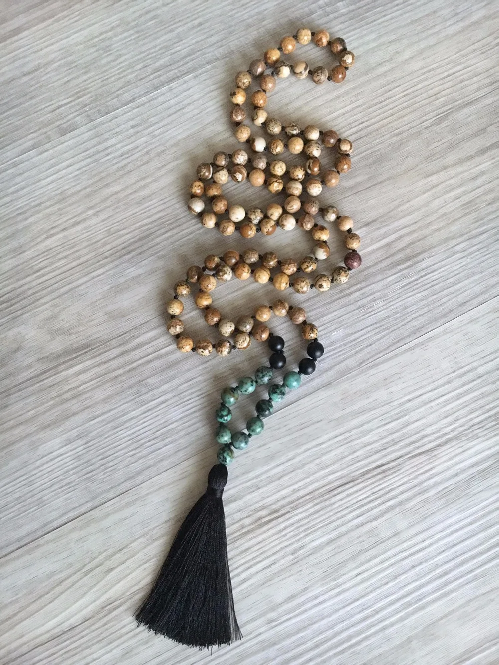 108 бусина Мала ожерелье африканские Onyx ISES оникс ожерелье ручной работы мужское ожерелье s молитва Йога, медитация колье мала