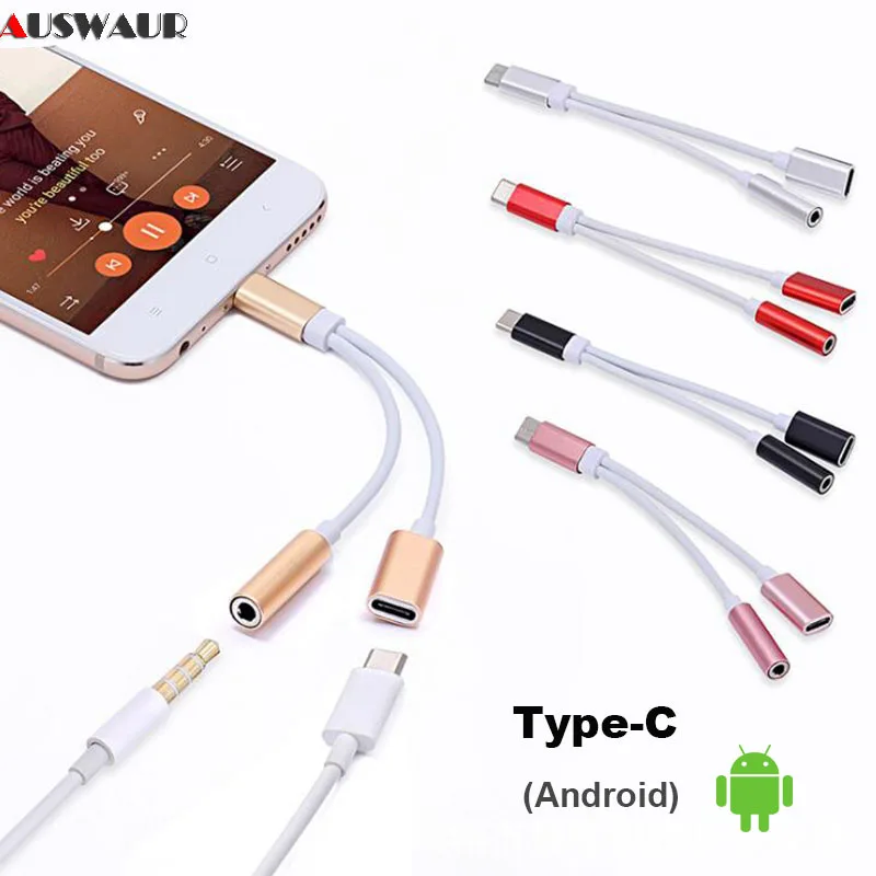 Адаптер с разъемом Type-C для разъема Aux 3,5 мм с разъемом 2 в 1 для Huawei P30 Pro Xiaomi Mi 8 6 5X Samsung S10 Адаптер с разъемом Type-C для разъема Aux 3,5 мм с разъемом 2 в 1 для Huawei P30 Pro Xiaomi Mi 8 6 5X Samsung S10