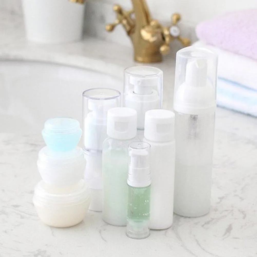 

5-60ml Lotion Shampoo Bath Cosmetic Cream Emulsion Bottles Plastic Refillable Portable Mini Empty Bottles Cosmetic Container