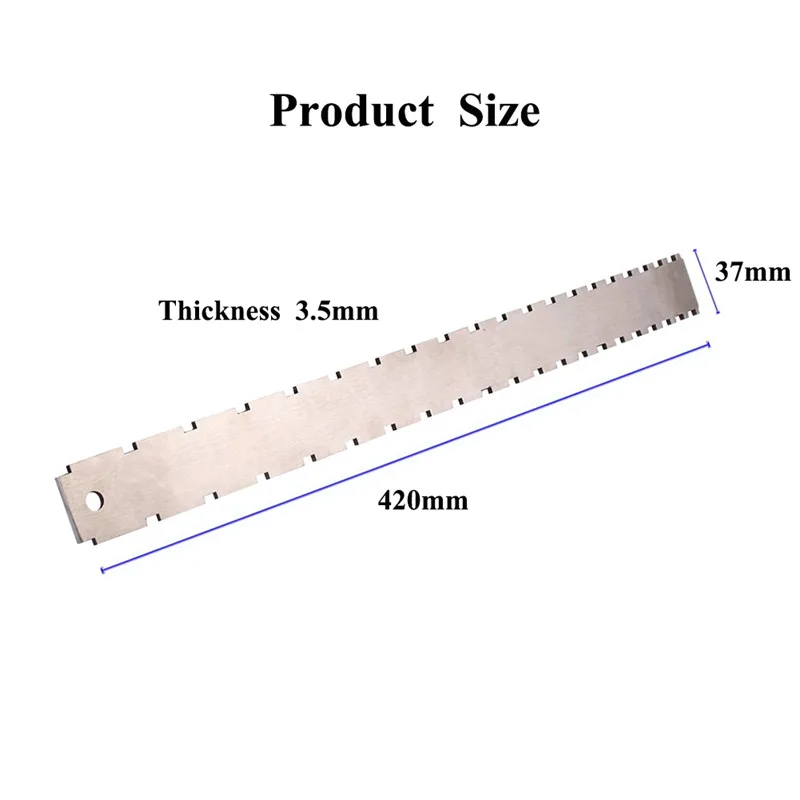 Шейный зубчатый прямой край двойной масштаб гитара из нержавеющей стали линейка мерная гриф и Лады инструмент для лютиров