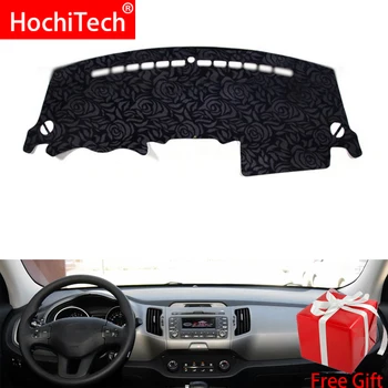 

Rose Pattern Non-slip Dashmat Dash Mat Dashboard Cover Pad Cover Carpet Car Sticker for Kia sportage R 2011-2016 Car Styling