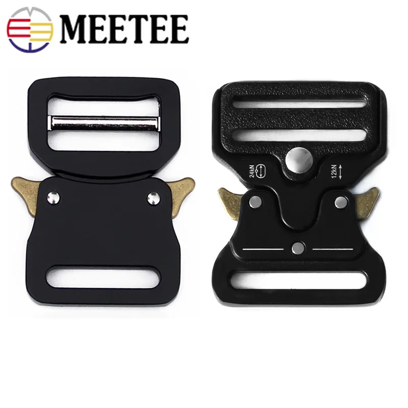Meetee ID33mm металла Quick Side Release Пряжка сплав черный открытый ремень ремешки для рюкзака застежка крючки зажимы аппаратные средства DIY аксессуар