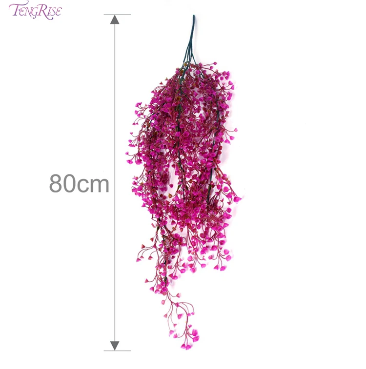 FENGRISE, 80 см, 1 шт., искусственные цветы, лоза, лист плюща, искусственные растения, зеленая гирлянда, украшение для дома, свадьбы, вечеринки