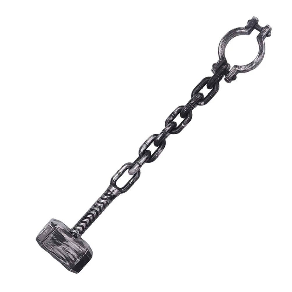 Plastic Chain Hammer Prop Halloween Performance Supply Decor Costume