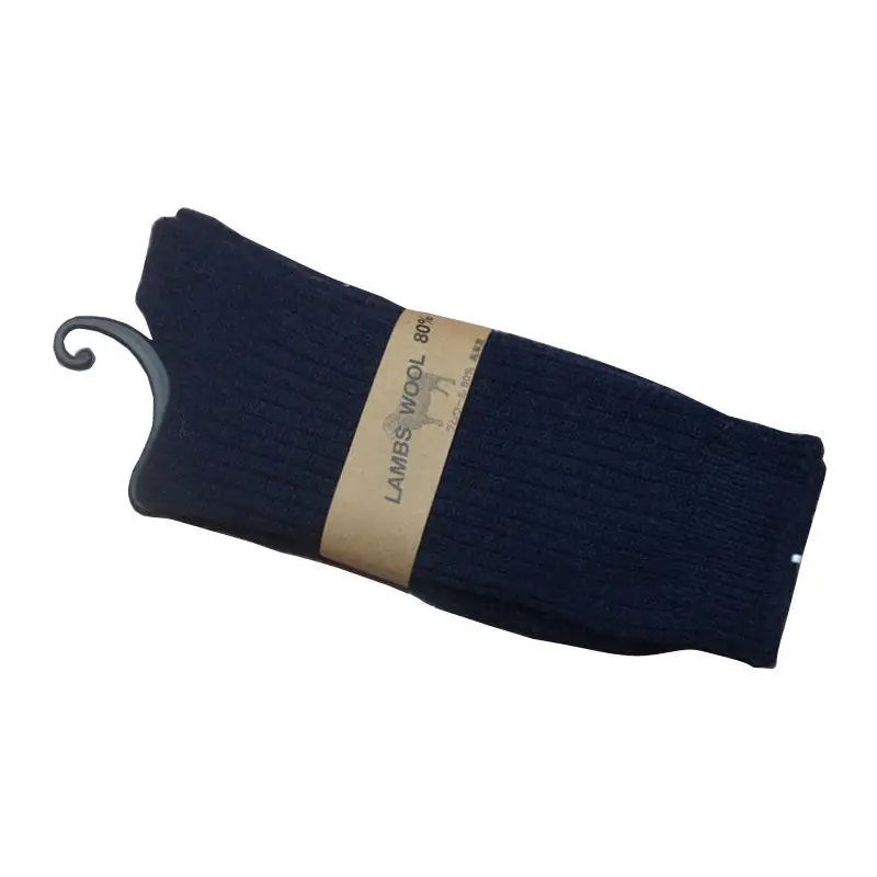 Осень/Зима, мужские шерстяные носки, утолщенные теплые шерстяные носки, элитные теплые носки для мужчин - Цвет: Синий