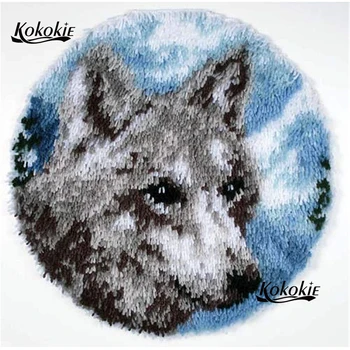 latch hook kits rug tapestry kits diy tapijt printed canvas wolf Handmade crochet tapis needle for carpet handwerken knooppakket
latch hook kits rug tapestry kits diy tapijt printed canvas wolf Handmade crochet tapis needle for carpet handwerken knooppakket