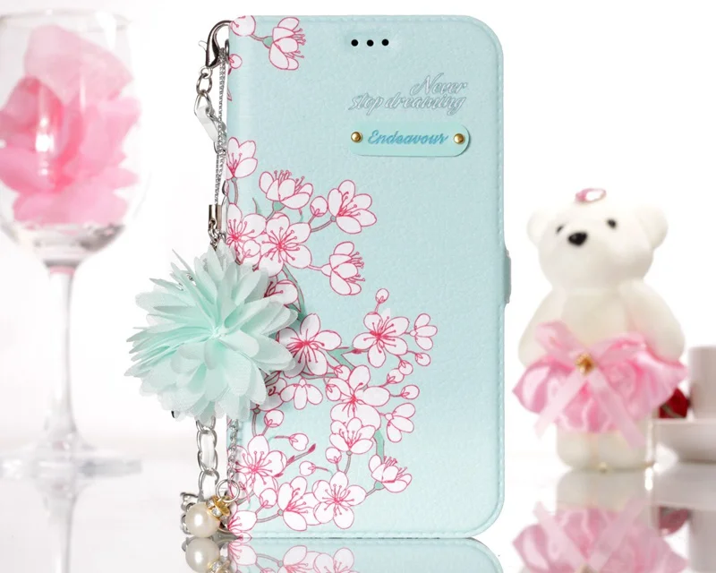 YiKELO цветочный флип Бумажник кожаный чехол для iPhone X 8 7 6S Plus 5 5S SE 6 Fundas Роскошные ювелирные изделия браслет Цветочный чехол для телефона
