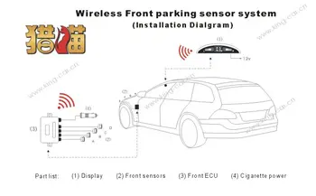 

band new wireless LED display front and rear parking sensor
