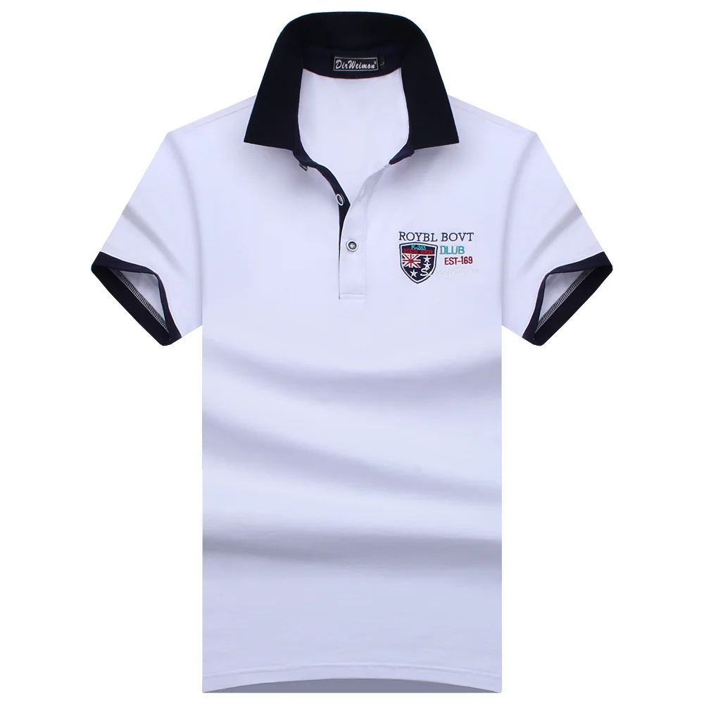 Plus Size S 8XL 2018 England style Men Polo Shirt Summer Short Sleeve