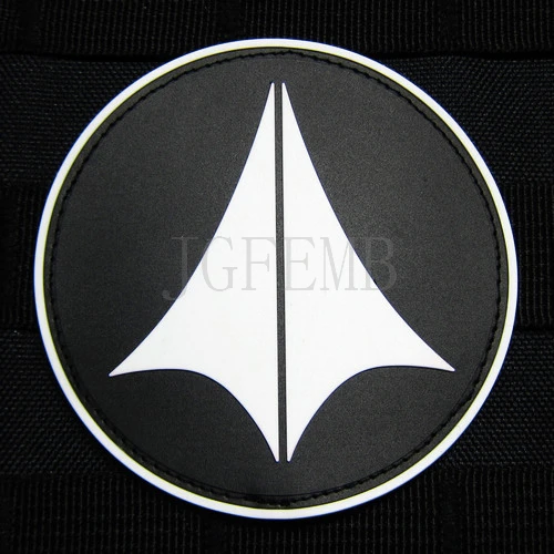 

Luminous Black Robotech Macross U.N.SPACY 3D PVC patch PB459
