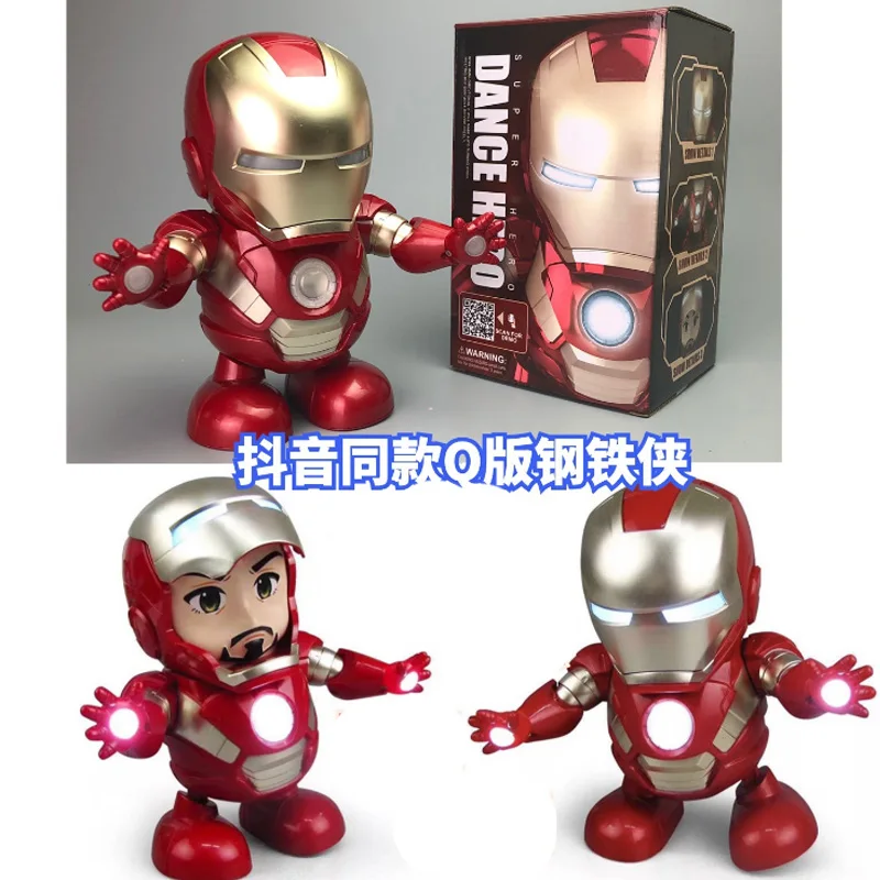 

2019 Explosive toy Movie Avengers 4 Endgame will dance Iron Man Spiderman Collectible souvenirs action figure toys for children
