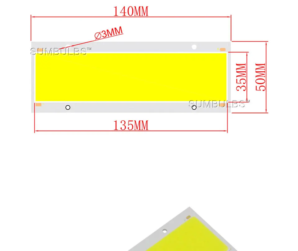 14cm 16w 20w cob led strip light lamp bulb 12V dc ultra bright lighting (1)