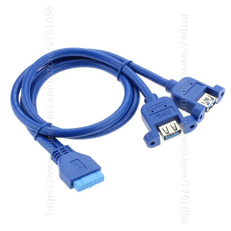 Двойной порт USB 3 0 мама винтовое крепление типа панели к материнской плате 20