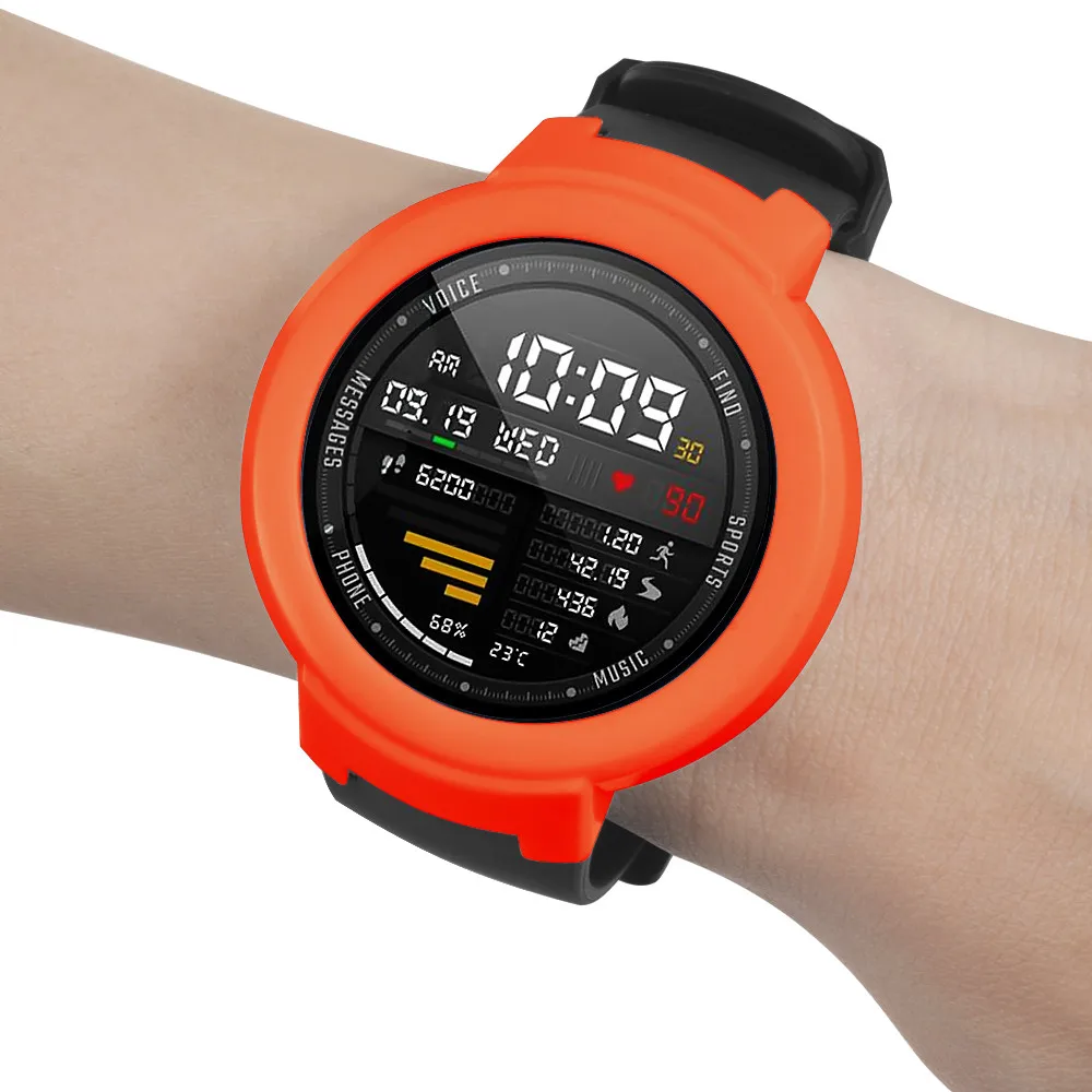 100 шт защитный чехол для Amazfit Verge Watch3 Защитные чехлы для Xiaomi Huami Amazfit 3 Verge аксессуары мягкий силиконовый чехол