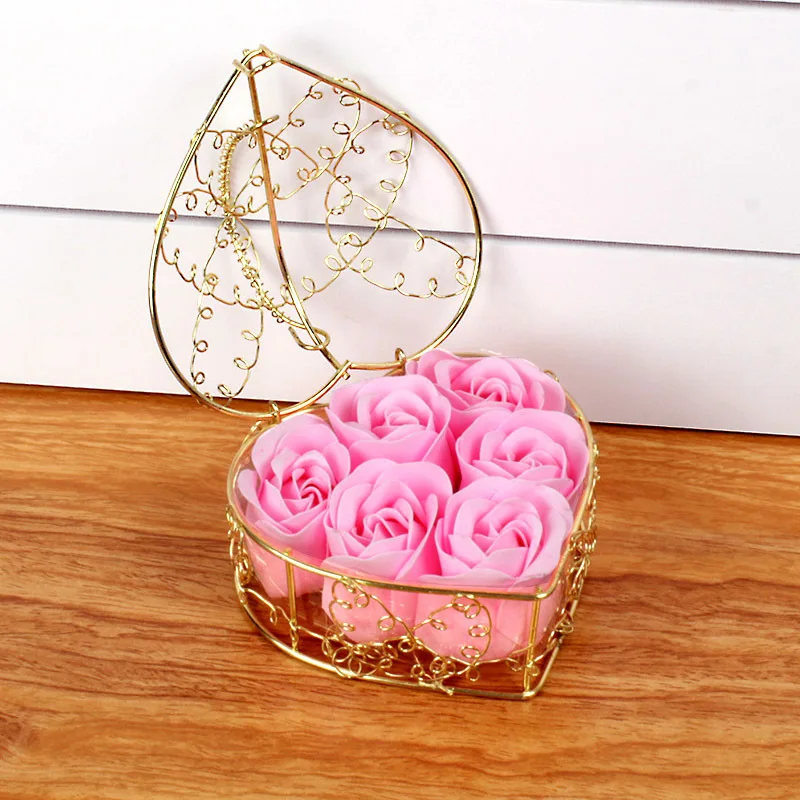 Мыло роза Подарочная коробка искусственный цветок украшение для свадебной вечеринки день Святого Валентина LBShipping
