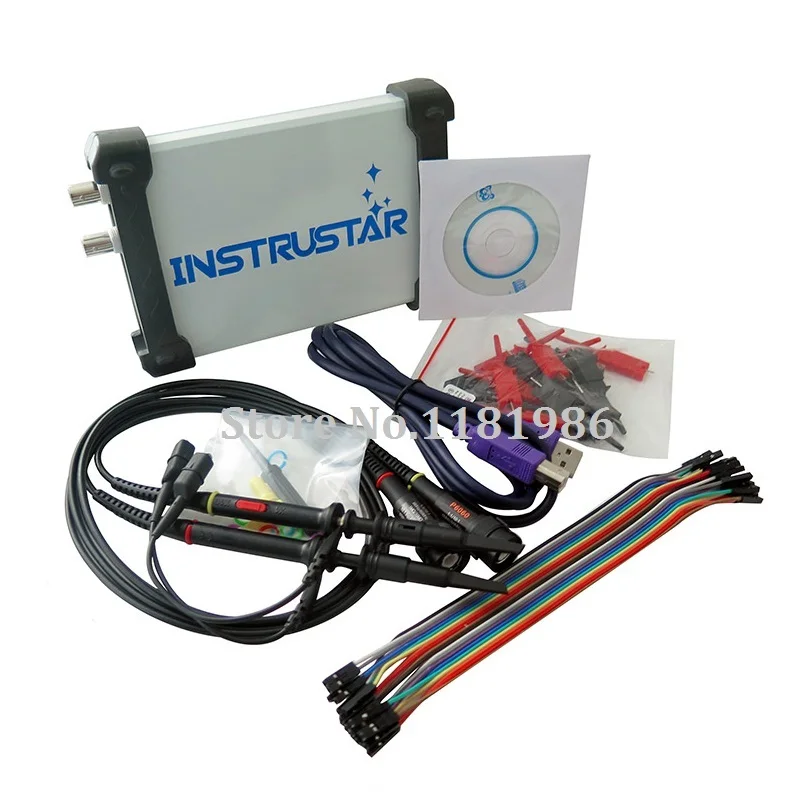 ISDS205C 4 в 1 виртуальный ПК USB цифровой осциллограф + регистратор данных Анализаторы