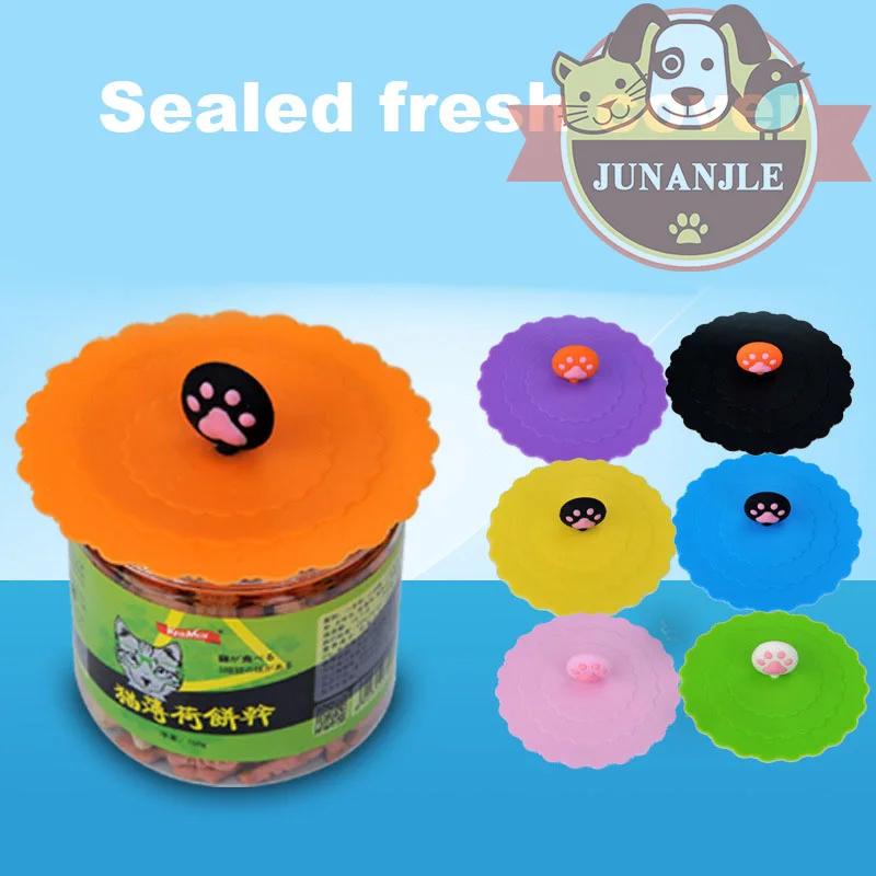 

1PCS Multiple Colour Silica Gel Can Lid Seal to Keep Food Fresh Food Container Lid Household Items Pet Cat Dog Supplies Clothes