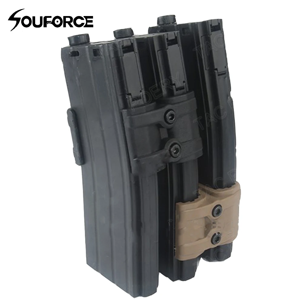

Tactical Rifle Gun Magazine Parallel Connector Black Mud Color with Wrench for Tactical Hunting Accessories